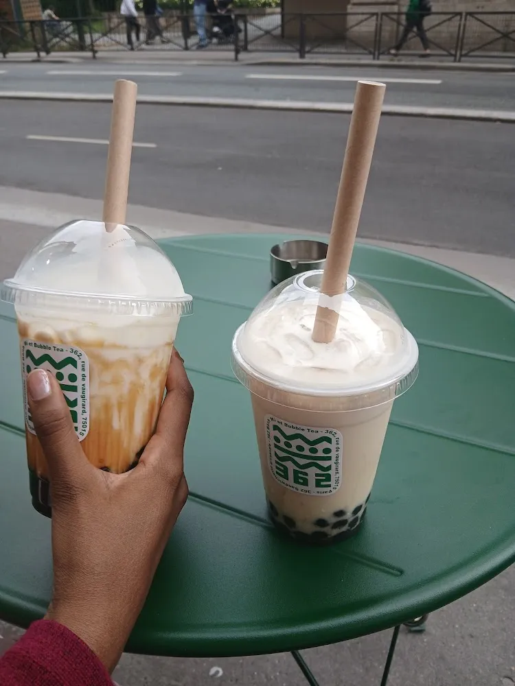 Bubble Tea Latte Classicisme Brown Sugar Et Bubble Tea Coconut